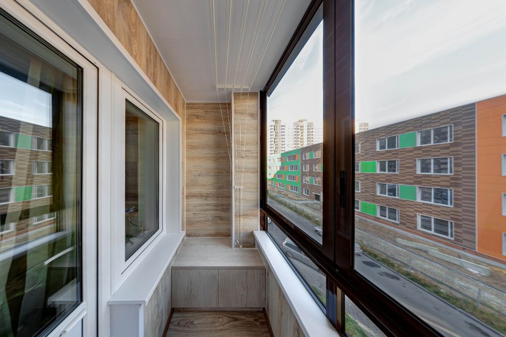 AL холодное остекление балконов и лоджий раздвижными алюминиевыми окнами